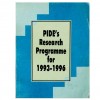 PIDE’s Research Programme for 1993-96